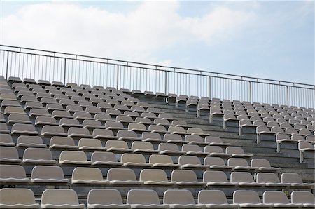 stadium bleachers - Empty Stadium Stock Photo - Rights-Managed, Code: 700-06397715