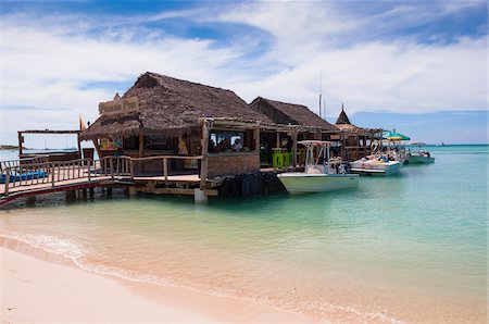 Pelican Pier at Palm Beach, Aruba, Leeward Antilles, Lesser Antilles, Caribbean Foto de stock - Direito Controlado, Número: 700-06439060