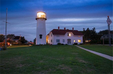 Chatham Lighthouse, Chatham, Cape Cod, Massachusetts, USA Foto de stock - Con derechos protegidos, Código: 700-06439096