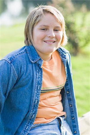 Portrait of Boy Outdoors Photographie de stock - Rights-Managed, Code: 700-06439152