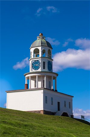 simsearch:700-06059666,k - Old Town Clock against Blue Sky, Halifax, Nova Scotia, Canada Foto de stock - Con derechos protegidos, Código: 700-06439169