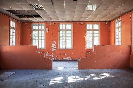 dirty building - Office in Abanadoned Psychiatric Hospital Stock Photo - Rights-Managed, Code: 700-06452166