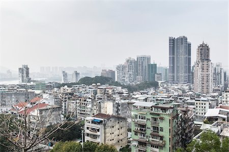 east asian (places and things) - Overview of City, Macau, China Stock Photo - Rights-Managed, Code: 700-06452174