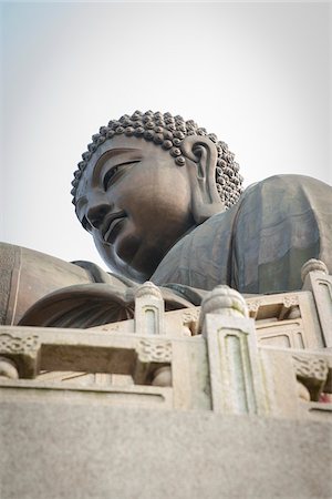 Tian Tan Buddha, Po Lin Monastery, Ngong Ping Plateau, Lantau Island, Hong Kong, China Stockbilder - Lizenzpflichtiges, Bildnummer: 700-06452197