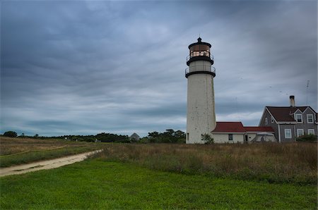 Cape Cod Highland Lighthouse, Cape Cod National Seashore, North Truro, Truro, Barnstable, Cape Cod, Massachusetts, USA Photographie de stock - Rights-Managed, Code: 700-06452223