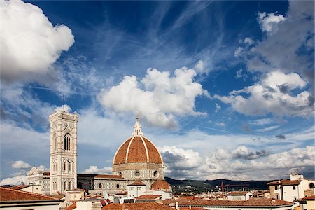 sun shining sky - Skyline, Florence, Tuscany, Italy Stock Photo - Rights-Managed, Code: 700-06465402