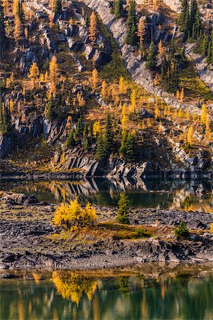 rocky mountains - Rock Isle Lake in Autumn, Mount Assiniboine Provincial Park, British Columbia, Canada Stock Photo - Rights-Managed, Code: 700-06465483