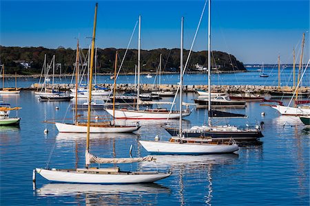 Sailboats in Marina, Vineyard Haven, Tisbury, Martha's Vineyard, Massachusetts, USA Stock Photo - Rights-Managed, Code: 700-06465744