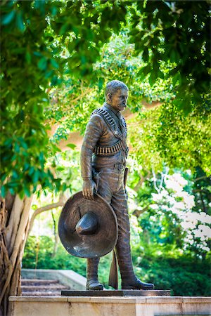 Statue of General Emiliano Zapata in Emiliano Zapata Park, Miramar District, Havana, Cuba Stock Photo - Rights-Managed, Code: 700-06465862