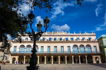 simsearch:700-06465935,k - Hotel Santa Isabel, Plaza de Armas, Old Havana, Havana, Cuba Stock Photo - Rights-Managed, Code: 700-06465870