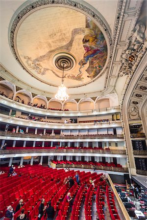 Interior of Garcia Lorca Auditorium in Gran Teatro de La Habana, Havana, Cuba Foto de stock - Con derechos protegidos, Código: 700-06465945