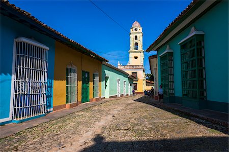 simsearch:700-06486567,k - Museo de la Lucha Contra Bandidos and Street Scene, Trinidad, Cuba Stock Photo - Rights-Managed, Code: 700-06465949