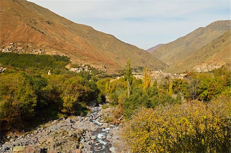 Imlil valley village and Toubkal mountains, High Atlas Mountains, Morocco, Africa Foto de stock - Con derechos protegidos, Código: 700-06505736