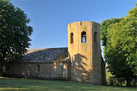 pienza - Parish Church of Corsignano in Summer, Pienza, Province of Siena, Tuscany, Italy Stockbilder - Lizenzpflichtiges, Bildnummer: 700-06512913