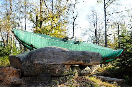 Gläserne Arche, Glass Ark in Forest with Bright Sunlight, Bavarian Forest National Park, Bavaria, Germany Stock Photo - Rights-Managed, Code: 700-06553526