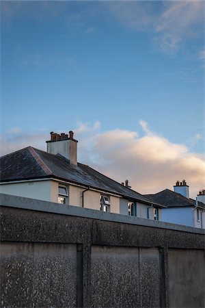 devon county - Roof tops of council houses, Totnes, South Hams, Devon, UK Stock Photo - Rights-Managed, Code: 700-06571131
