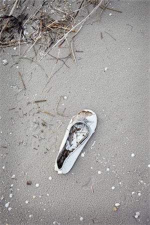 simsearch:700-06847405,k - Single Lost Shoe on Beach Foto de stock - Con derechos protegidos, Código: 700-06679352