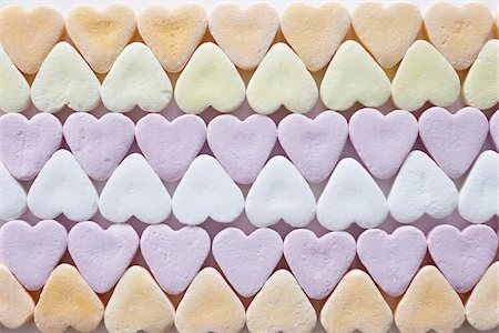 sweet treat - still life of candy hearts Stock Photo - Rights-Managed, Code: 700-06714126