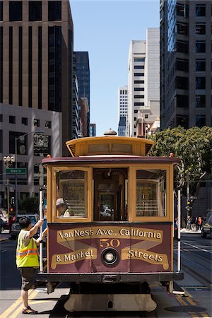 san francisco peninsula - California St. Cable Car Number 50, San Francisco, California, USA Photographie de stock - Rights-Managed, Code: 700-06758303