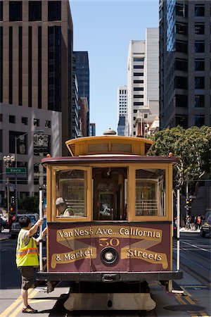 san francisco cable cars - California St. Cable Car Number 50, San Francisco, California, USA Stock Photo - Rights-Managed, Code: 700-06758303