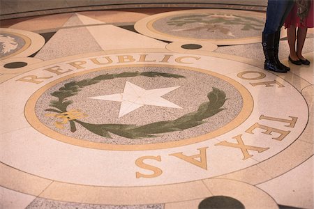 View of the floor inside the Rotunda of the Texas state capitol building, Austin, Texas, USA Foto de stock - Con derechos protegidos, Código: 700-06773298