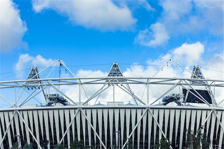 détail architectural - the 2012 summer olympic stadium, stratford, london, UK Stock Photo - Rights-Managed, Code: 700-06773307