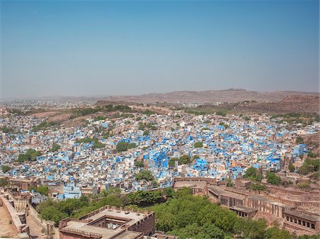 View from Meharangarh Fort in the Old Quarter of Jodhpur, Rajasthan, India Stock Photo - Rights-Managed, Code: 700-06786706