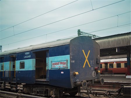 Train in Railway Station of Bikaner, Bikaner district, Rajasthan, India Stockbilder - Lizenzpflichtiges, Bildnummer: 700-06786718