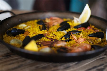 paella - Traditional Fish Paella, Formentera, Balearic Island, Spain Fotografie stock - Rights-Managed, Codice: 700-06786918