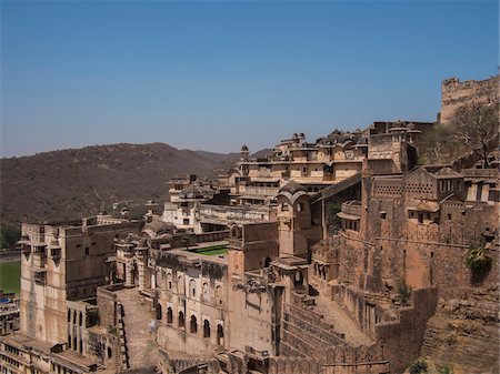 View of Garh Palace, Bundi, India Photographie de stock - Rights-Managed, Code: 700-06782161