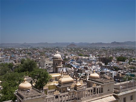 Overview of Jodhpur City from Mehrangarh Fort, Rajasthan, India Stockbilder - Lizenzpflichtiges, Bildnummer: 700-06782172