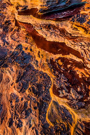 Rock Formations and Land Patterns, Red Bluff, Kalbarri, Western Australia, Australia Stockbilder - Lizenzpflichtiges, Bildnummer: 700-06841517