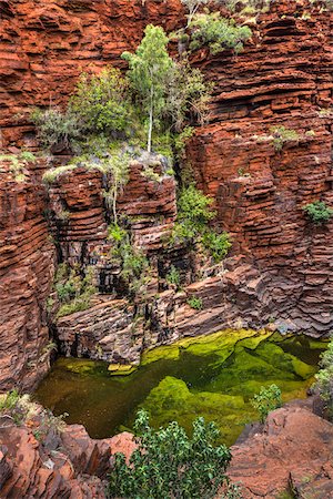 Joffre Gorge, Karijini National Park, The Pilbara, Western Australia, Australia Stock Photo - Rights-Managed, Code: 700-06841525