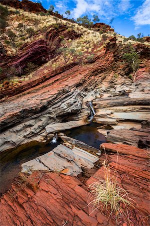 sedimentary - Hamersley Gorge, The Pilbara, Western Australia, Australia Foto de stock - Con derechos protegidos, Código: 700-06841579