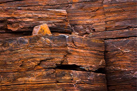 sédimentaire - Rock Wall Detail, Dales Gorge, Karijini National Park, The Pilbara, Western Australia, Australia Photographie de stock - Rights-Managed, Code: 700-06841627