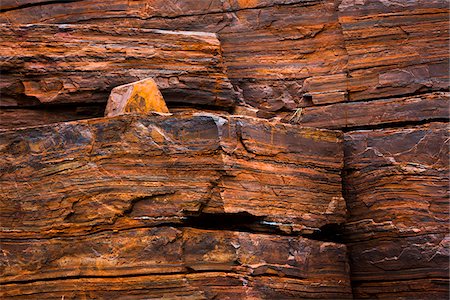 Rock Wall Detail, Dales Gorge, Karijini National Park, The Pilbara, Western Australia, Australia Foto de stock - Con derechos protegidos, Código: 700-06841627