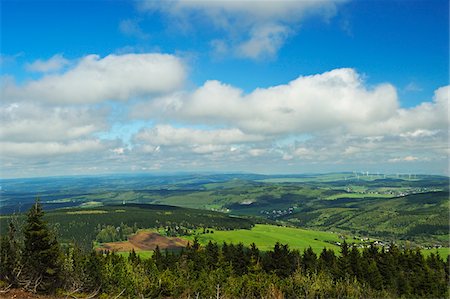 fichtelberg - View from Fichtelberg of Erzgebirge, Saxony, Germany, Europe Photographie de stock - Rights-Managed, Code: 700-06894762