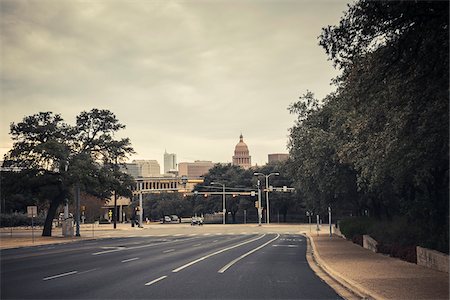 south west - View of downtown Austin, Texas, USA Foto de stock - Con derechos protegidos, Código: 700-06892630