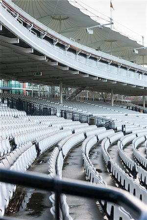 Seats in an empty stadium, Lord's Cricket Ground, St John's Wood, London, England, UK Foto de stock - Con derechos protegidos, Código: 700-06892641