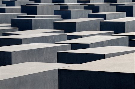 stele - Close-up of Holocaust memorial, Berlin, Germany Foto de stock - Con derechos protegidos, Código: 700-06961810