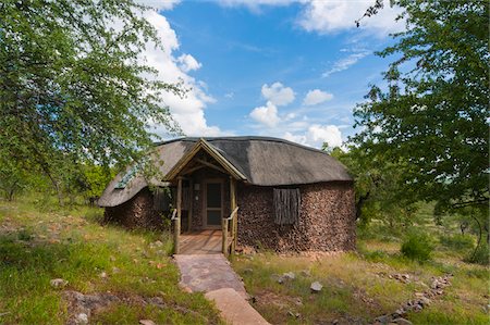 Lodge exterior, Ongava Lodge, Namibia, Africa Photographie de stock - Rights-Managed, Code: 700-07067086