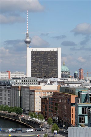 View of Berlin from the Reichstag, Berlin, Germany Stockbilder - Lizenzpflichtiges, Bildnummer: 700-07067155