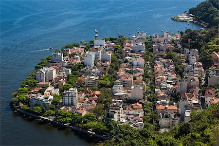 simsearch:700-07204218,k - View from Sugarloaf Mountain (Pao de Acucar) of Rio de Janeiro, Brazil Photographie de stock - Rights-Managed, Code: 700-07204080