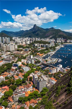 simsearch:862-06675934,k - View from Sugarloaf Mountain (Pao de Acucar) of Rio de Janeiro, Brazil Foto de stock - Con derechos protegidos, Código: 700-07204095