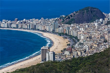 Copacabana Beach, Rio de Janeiro, Brazil Photographie de stock - Rights-Managed, Code: 700-07204090