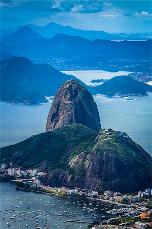 simsearch:700-07204226,k - View from Corcovado Mountain of Sugarloaf Mountain, Rio de Janeiro, Brazil Foto de stock - Con derechos protegidos, Código: 700-07204105