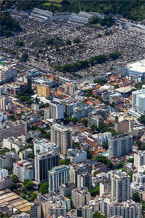 View from Corcovado Mountain of Rio de Janeiro, Brazil Stockbilder - Lizenzpflichtiges, Bildnummer: 700-07204108