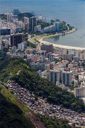 View from Corcovado Mountain of Rio de Janeiro, Brazil Stock Photo - Rights-Managed, Code: 700-07204110