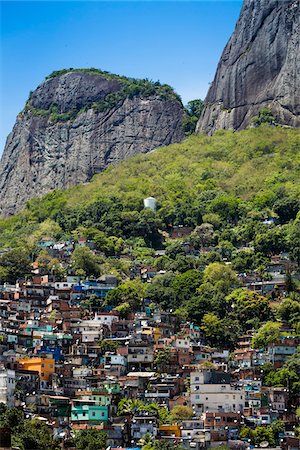 densely populated city buildings - Rocinha Favela, Rio de Janeiro, Brazil Stock Photo - Rights-Managed, Code: 700-07204135