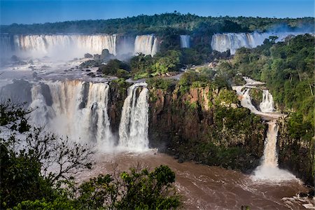 Scenic view of Iguacu Falls, Iguacu National Park, Parana, Brazil Stock Photo - Rights-Managed, Code: 700-07204191